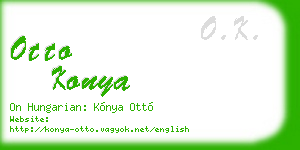 otto konya business card