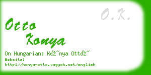 otto konya business card